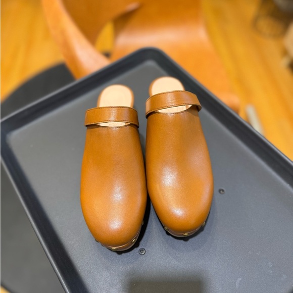 J. Crew Shoes - J. Crew Tan Leather Mules